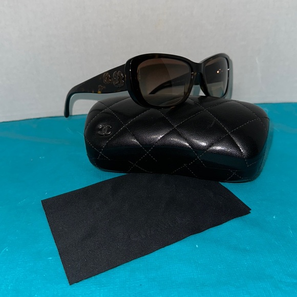 Chanel 5186 Sunglasses Brown Tortoise Frame - Picture 4 of 14